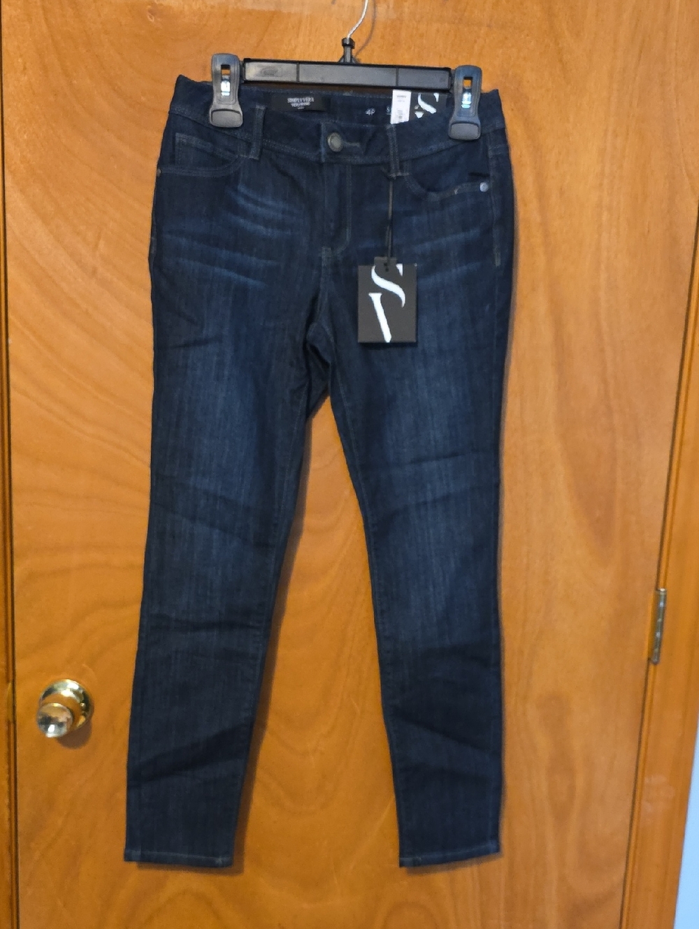 Simply Vera Vera Wang Dark Blue Skinny Jeans